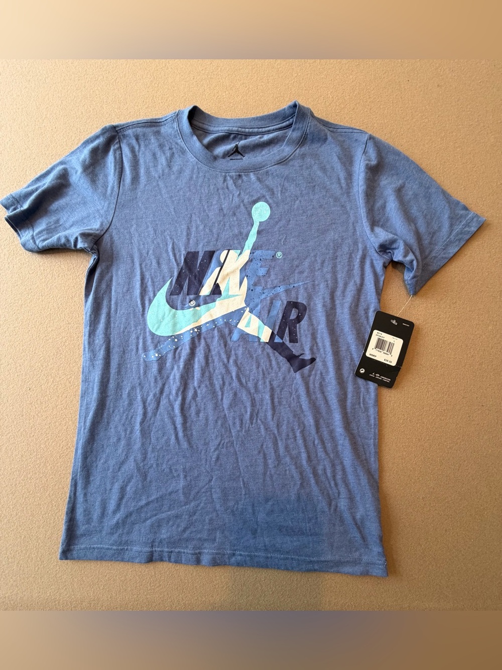 Nike Air Jordan Boys Blue Crew Tee